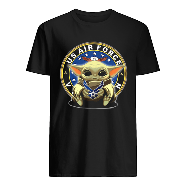 Baby Yoda Hug US Air Force Shirt