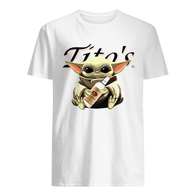 Baby Yoda Hugging Tito’s Vodka Shirt