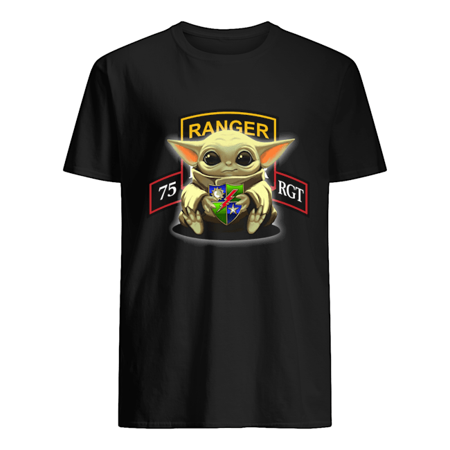 Baby Yoda Hug 75th Ranger Regiment Shirt