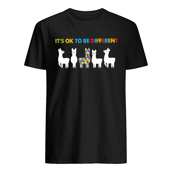 Llama Autism It’s Ok To Be Different Shirt