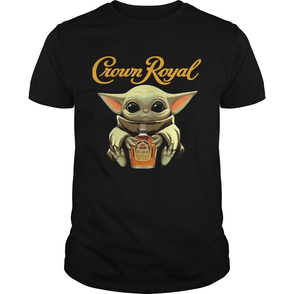 Baby Yoda Hug Crown Royal Shirt