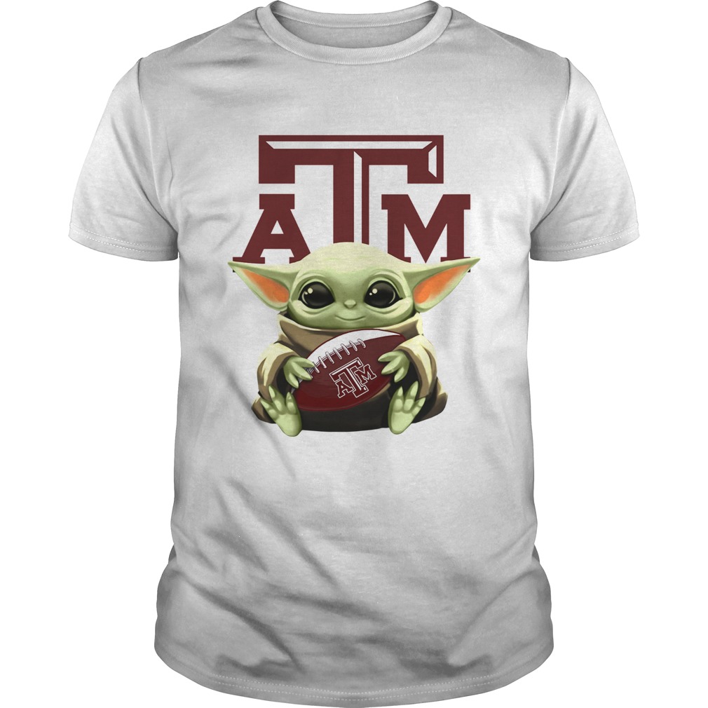 Baby Yoda Hug Texas A&M Aggies Shirt