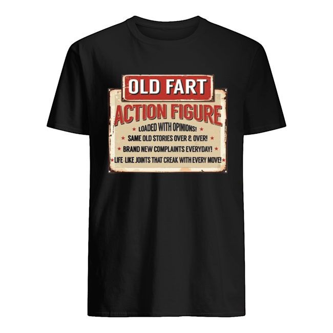 Old Fart Action Figure For Old Man Club Shirt