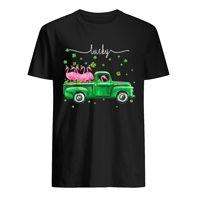 Flamingos Truck Lucky St Patrick’s Day Shirt