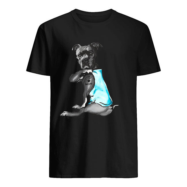 Pit Bull Tattoo I Love Mom Shirt