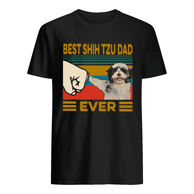 Best Shih Tzu Dad Ever Vintage Shirt