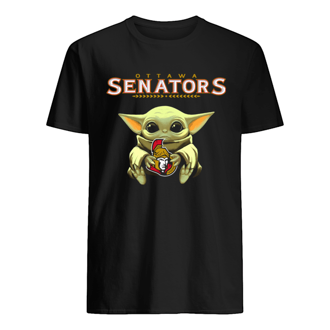 Baby Yoda Hug Ottawa Senators Shirt