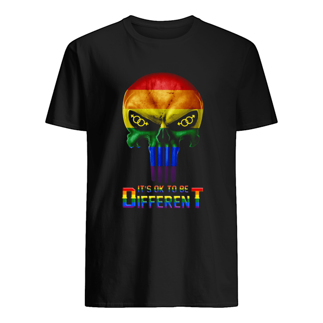 Punisher LGBT It_s like to be different shirt