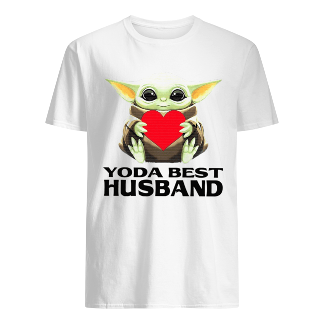 Star Wars Baby Yoda Hug Heart Best Husband Shirt