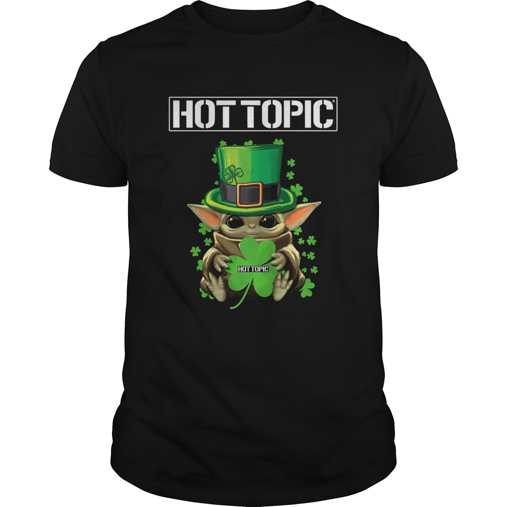 Baby Yoda Hottopic Shamrock St.Patrick’s Day Shirt