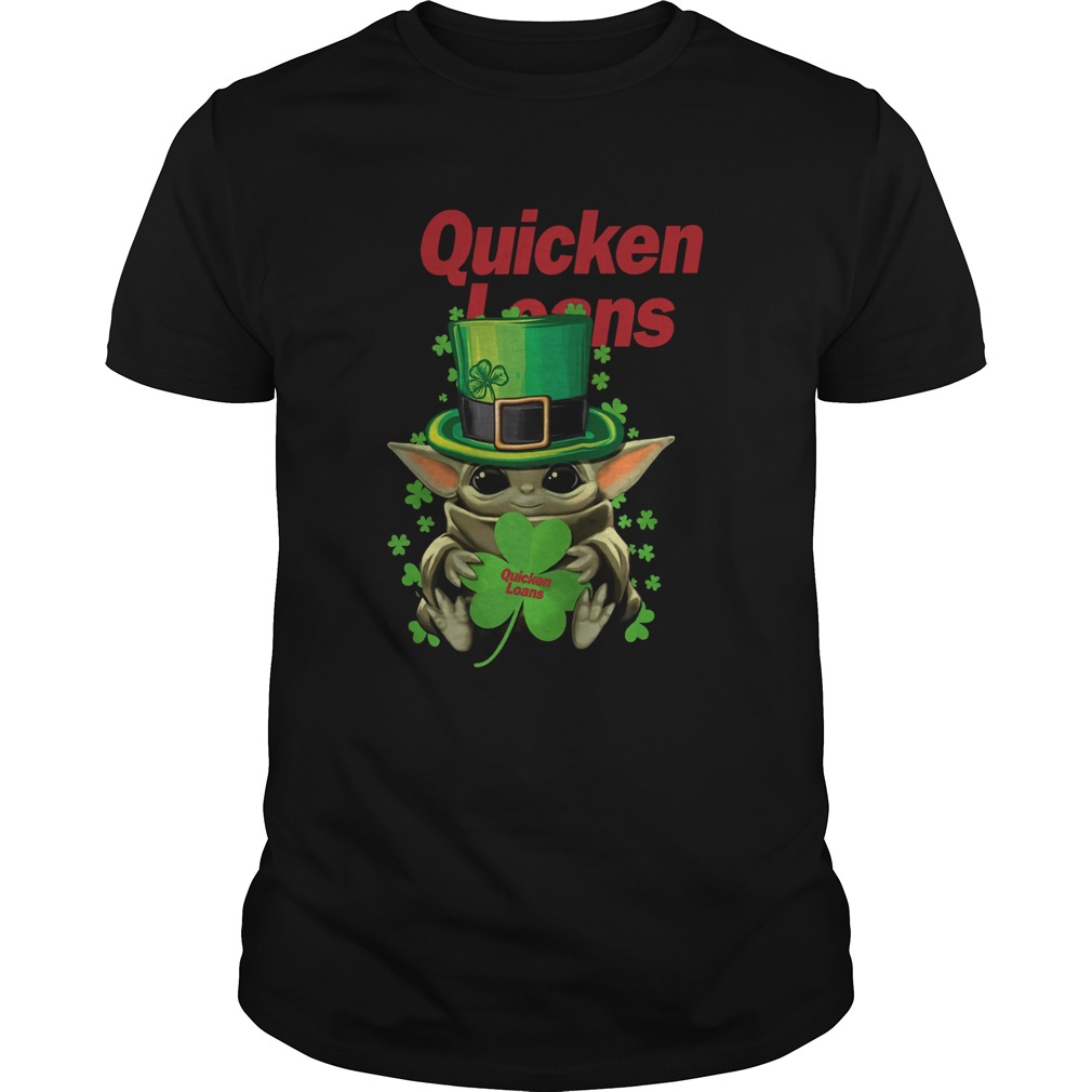 Baby Yoda Quicken Loans Shamrock St. Patrick’s Day Shirt