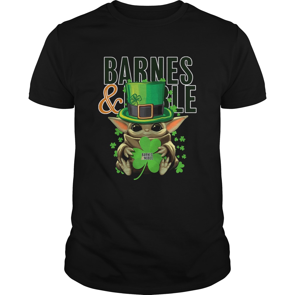 Baby Yoda Barnes And Noble Shamrock St.Patrick’s Day Shirt