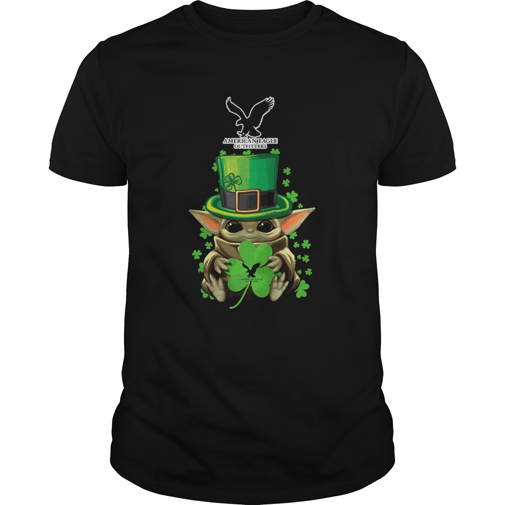 Baby Yoda American Eagle Outfitters Shamrock St.Patrick’s Day Shirt