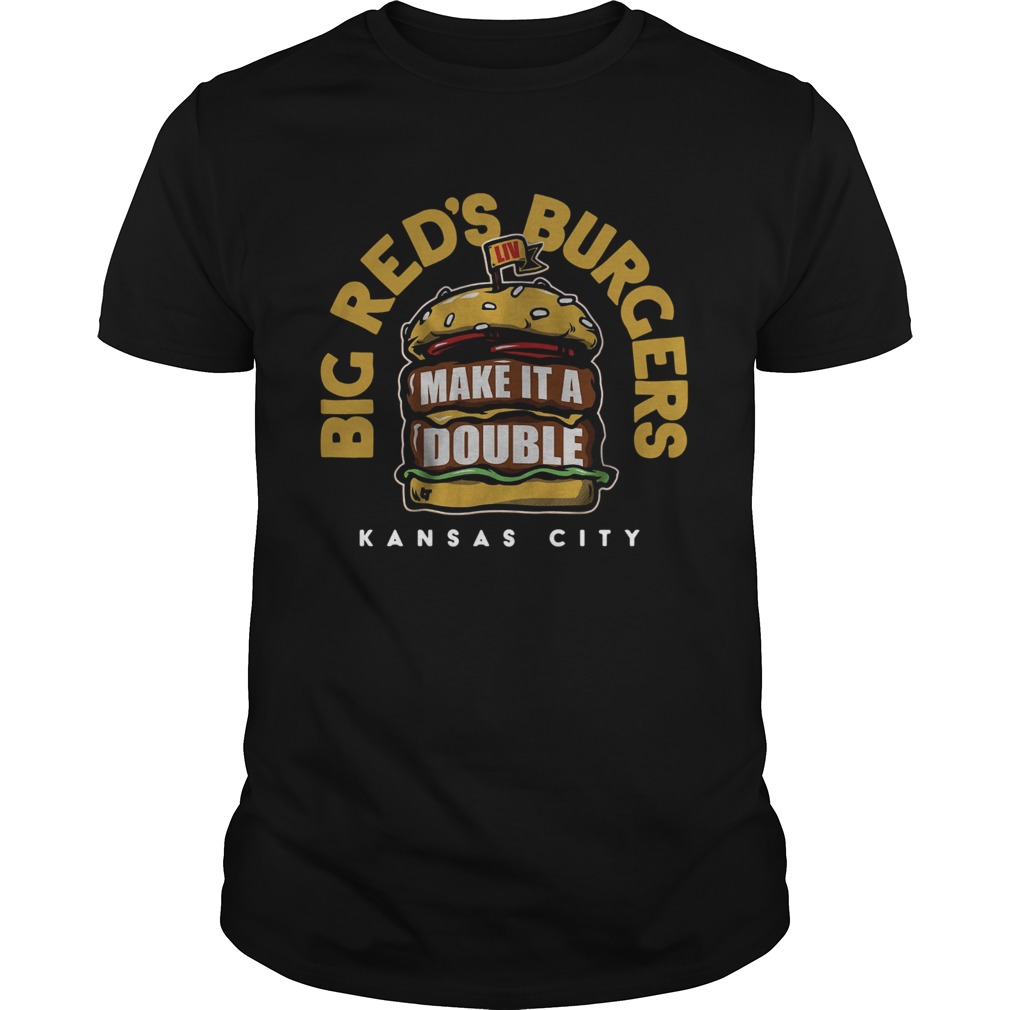 Big red’s burgers make it a Double Kansas City shirt