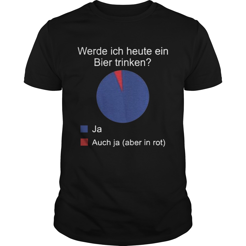 Werde Ich Heute Ein Bier Trinken Ja Auch Ja Aber In Rot Shirt