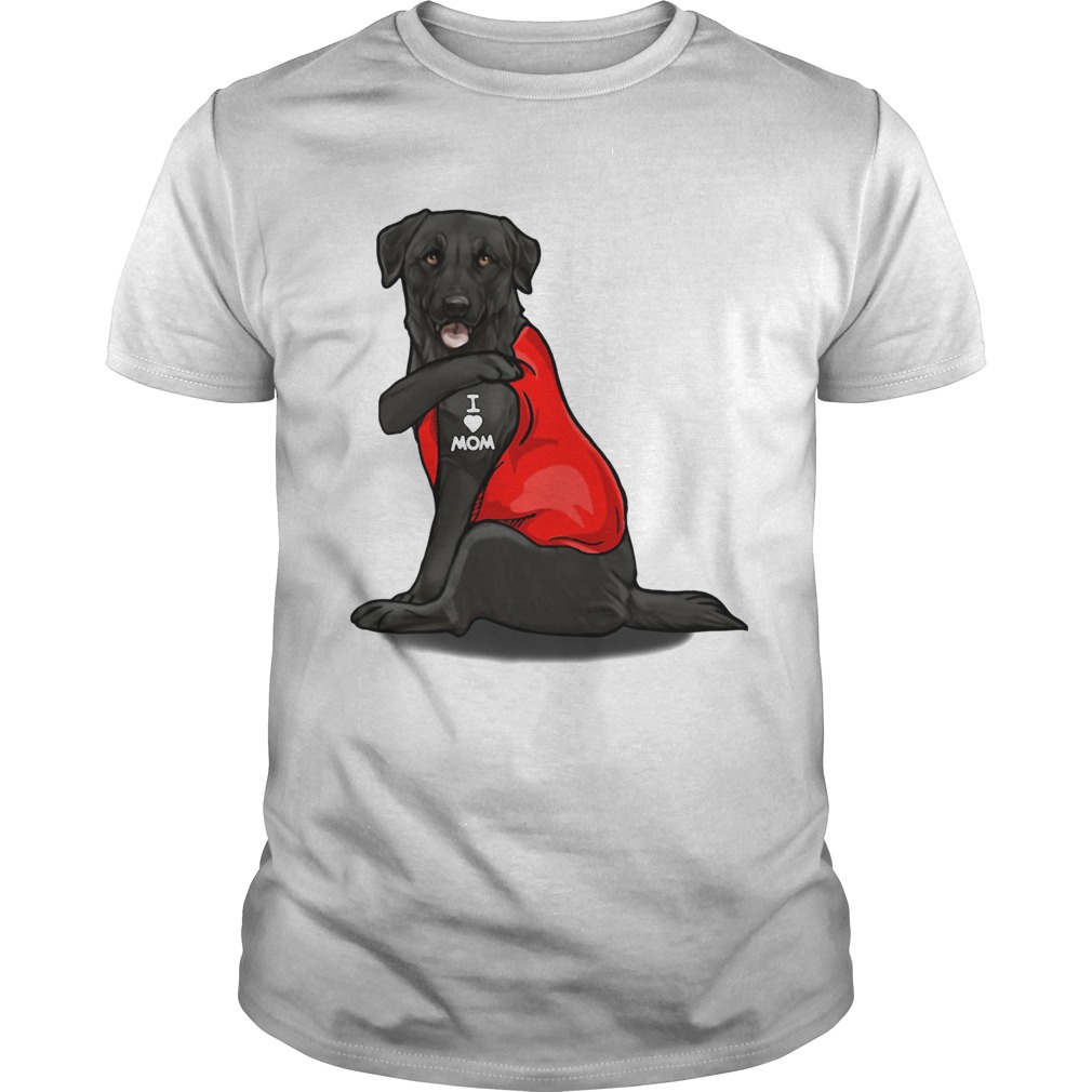 Labrador Retriever Basse Tattoos I Love Mom Shirt