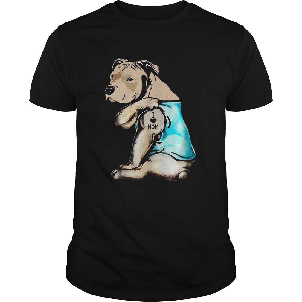 French Bulldog I Love Mom Tattoo Shirt