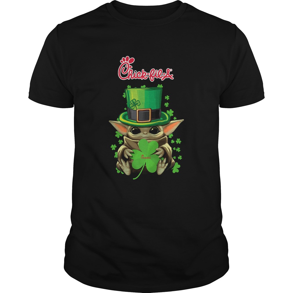 Baby Yoda Chick-Fil-A Shamrock St.Patrick’s Day Shirt