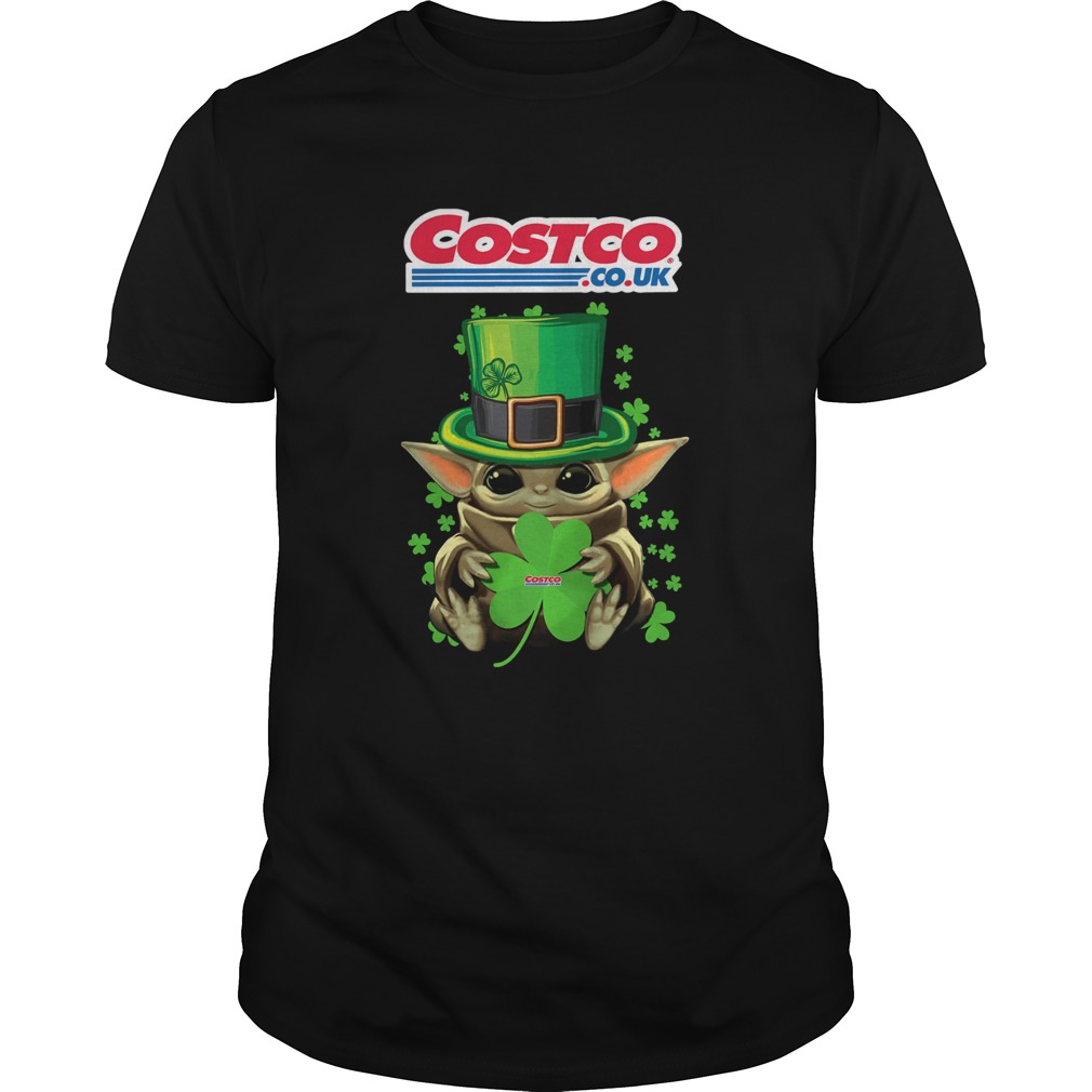 Baby Yoda Costo Co.Uk Shamrock St.Patrick’s Day Shirt