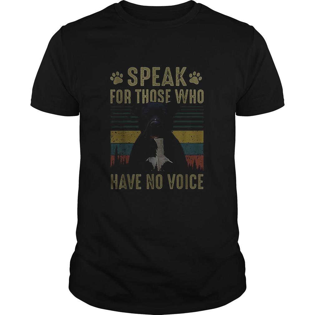 American Bully speak for those who have no voice vintage shirt