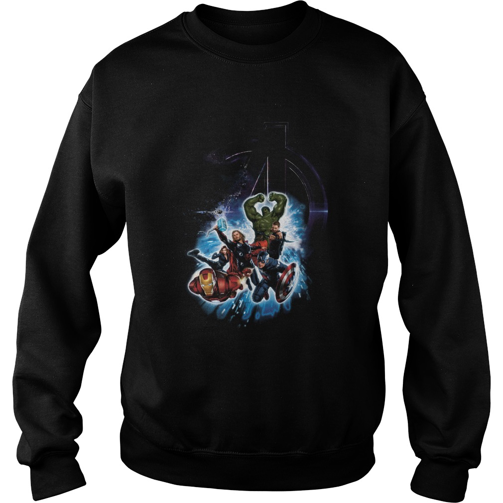 Avengers Iron Man Captain America Hulk Thor Black Widow Sweatshirt