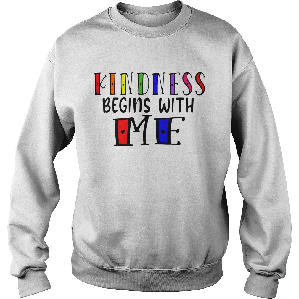 Kindness Begins With Me Autism Awareness Be Kind Sweatshirt