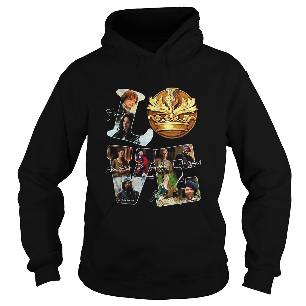 Love Outlander Tv Series Signature Hoodie