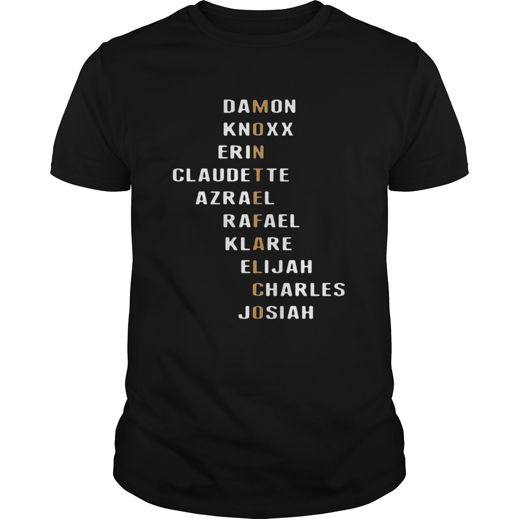 Montefalco Damon Knoxx Erin Claudette Azrael shirt