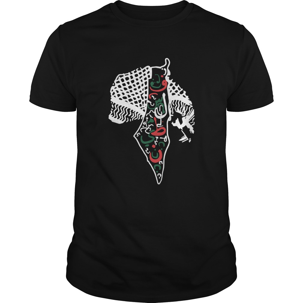 Rashida Tlaib Palestine Shemagh Map shirt