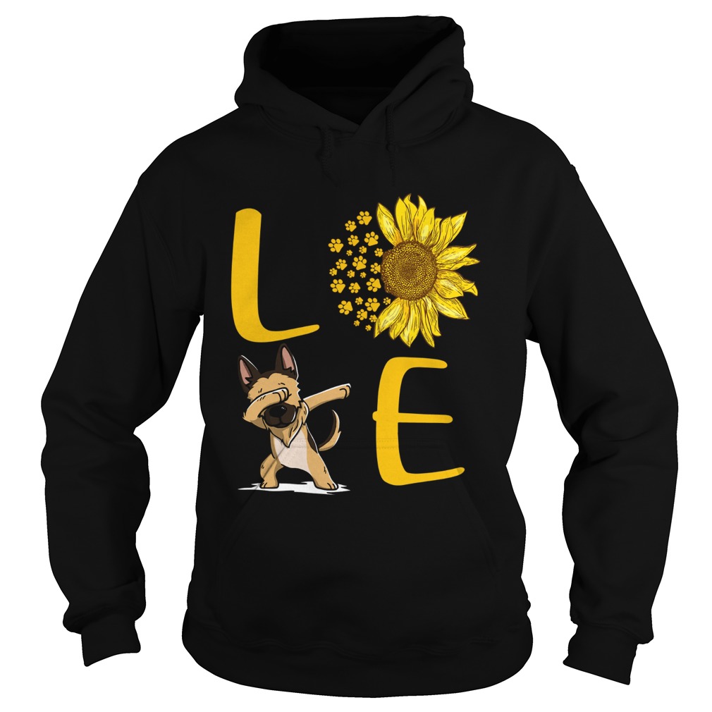 Sunflower Love dabbing dog Hoodie