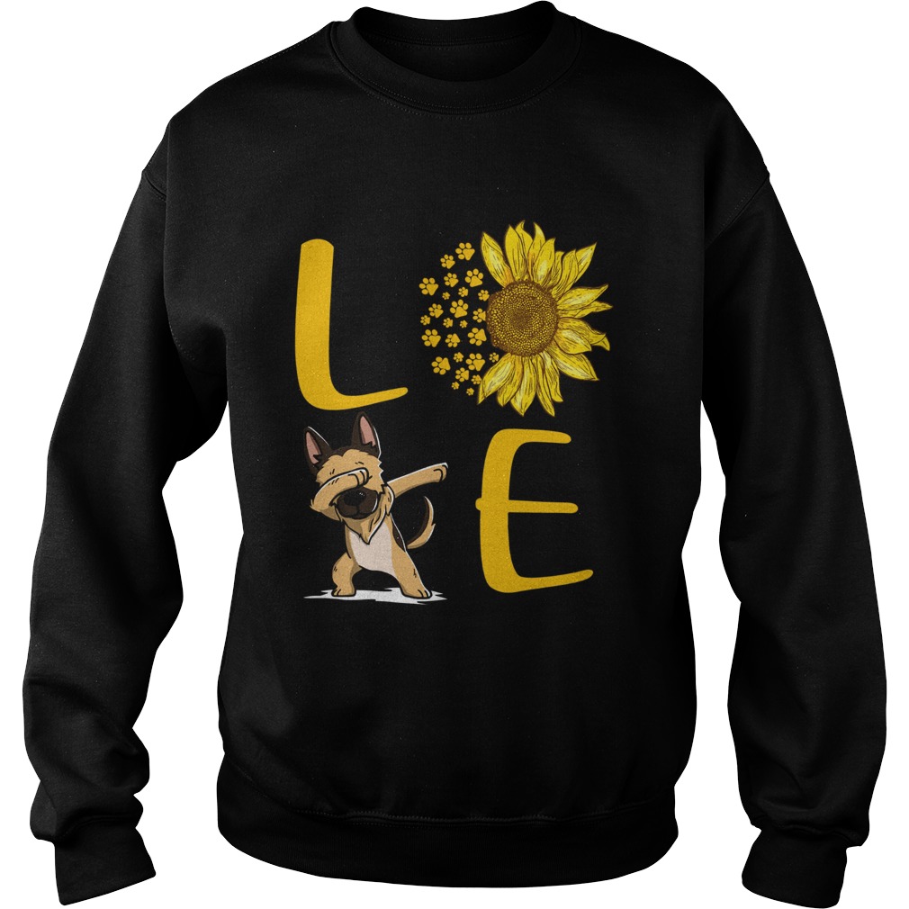 Sunflower Love dabbing dog Sweatshirt