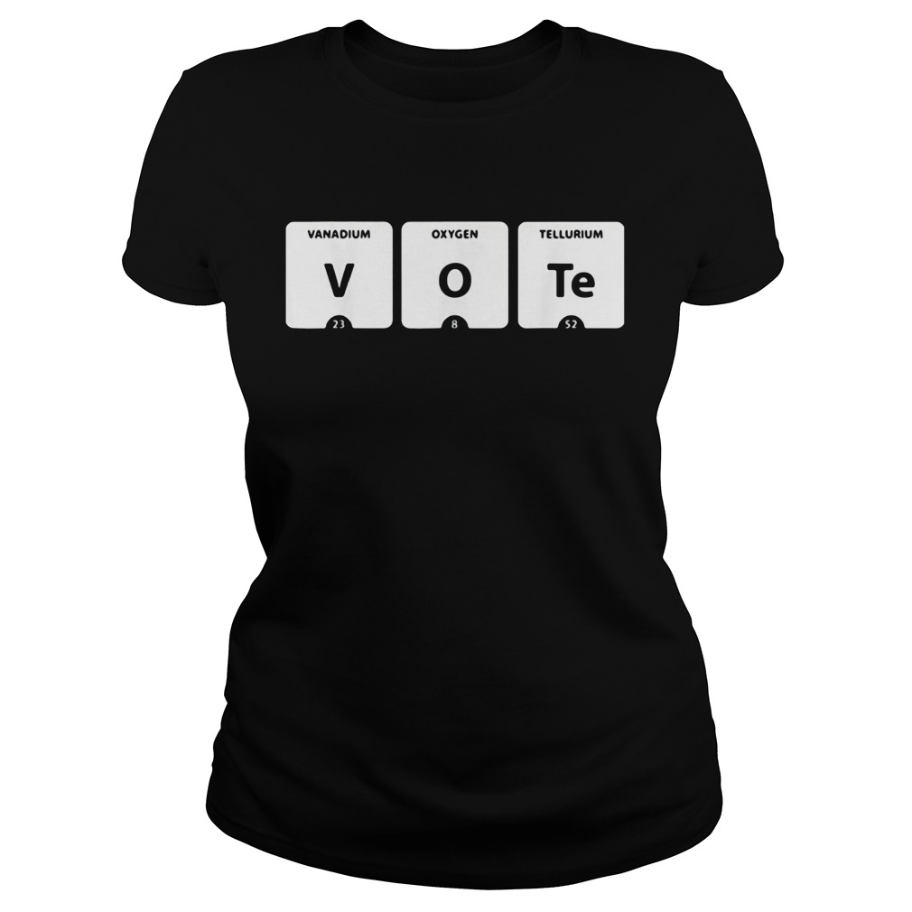 VOTE Periodic Table of Elements VOTe 2020 Election Classic Ladies