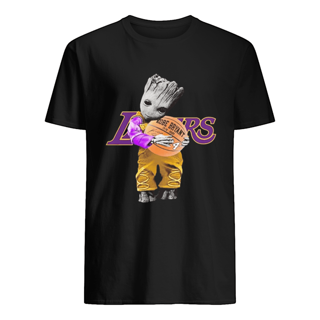 BABY GROOT LAKERS HUG KOBE BRYANT BASKETBALL SIGNATURE shirt