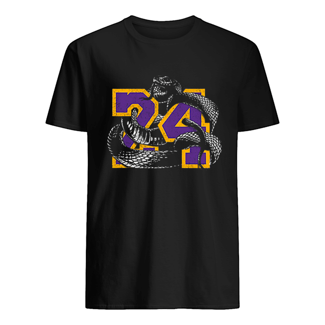 RIP 24 Kobe Bryant The Black Mamba snake shirt