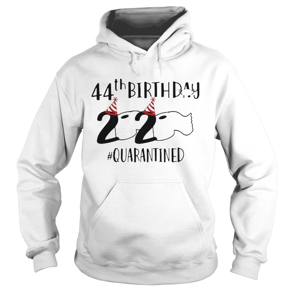 44th Birthday 2020 Quarantined Coronavirus  Hoodie