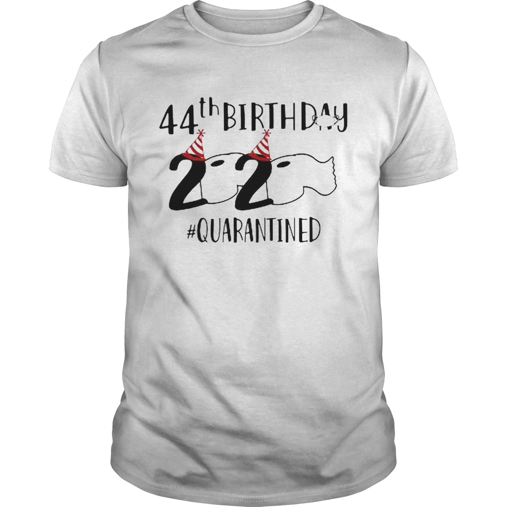 44th Birthday 2020 Quarantined Coronavirus shirt