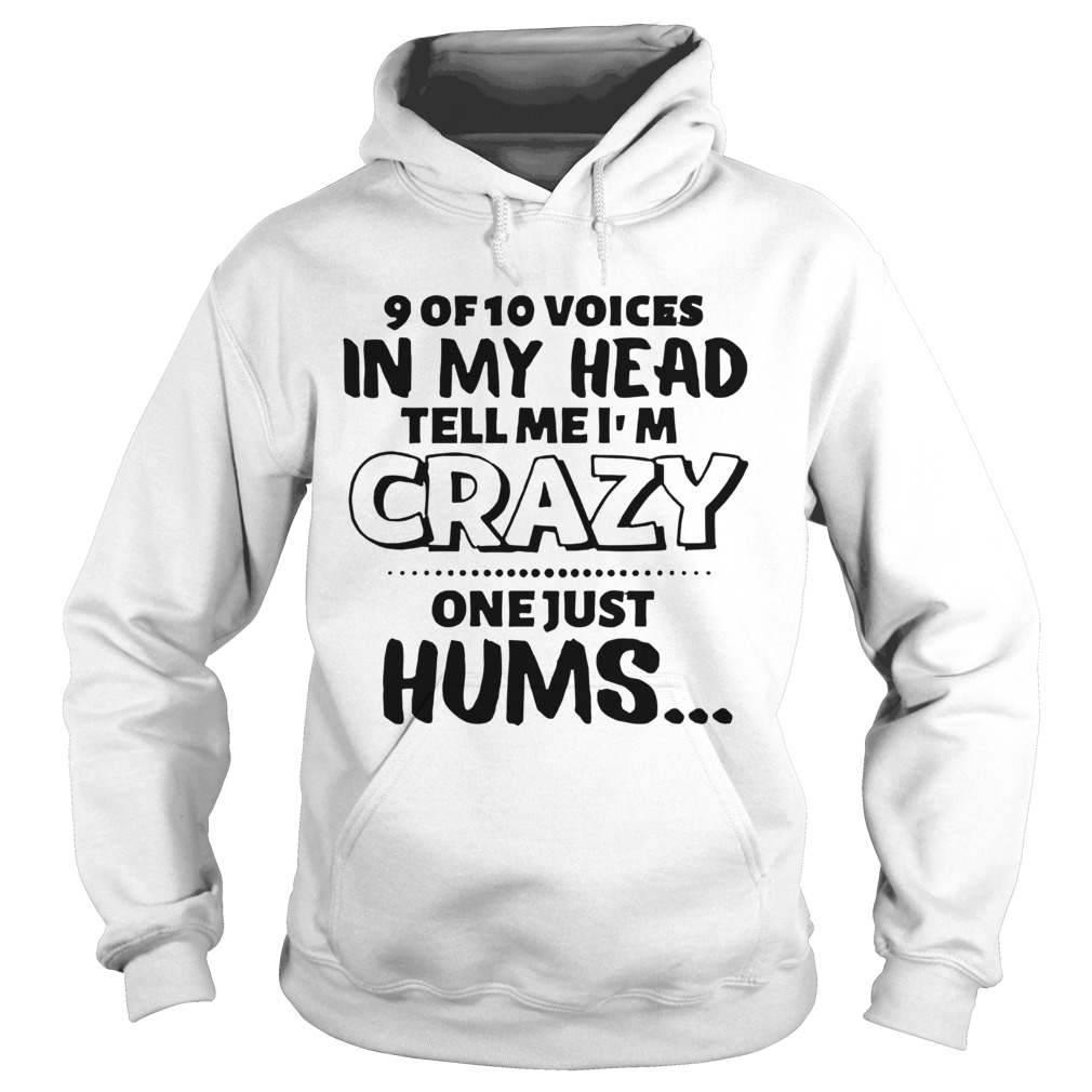 9 Of 10 Voices In My Head Tell Me Im Crazy  Hoodie