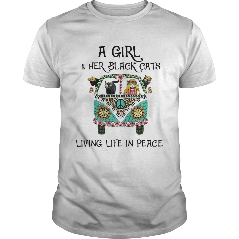 A GirlHer Black Cats Living Life In Peace shirt