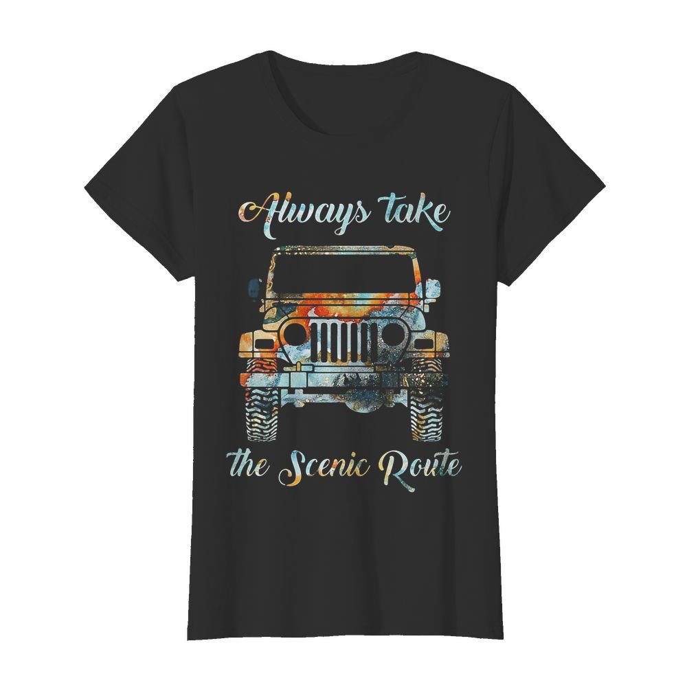 Always take the scenic route car  Classic Women's T-shirt