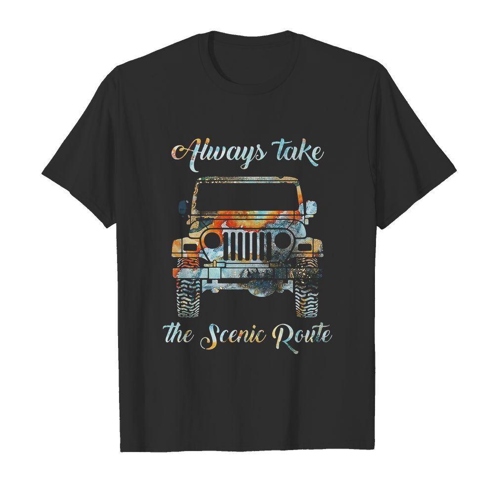 Always take the scenic route car  Classic Men's T-shirt