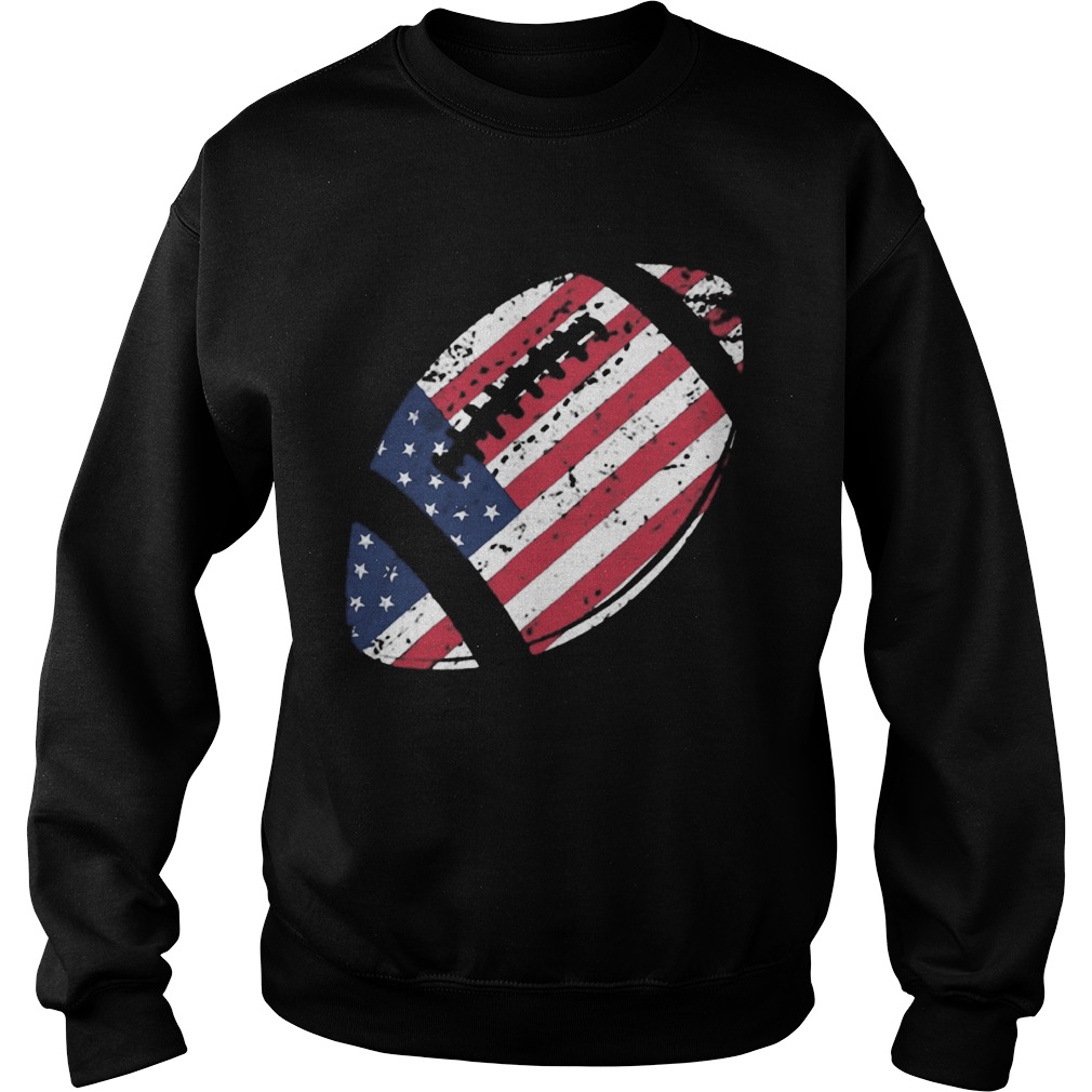 American Football 4th July American Flag Patriotic  Sweatshirt