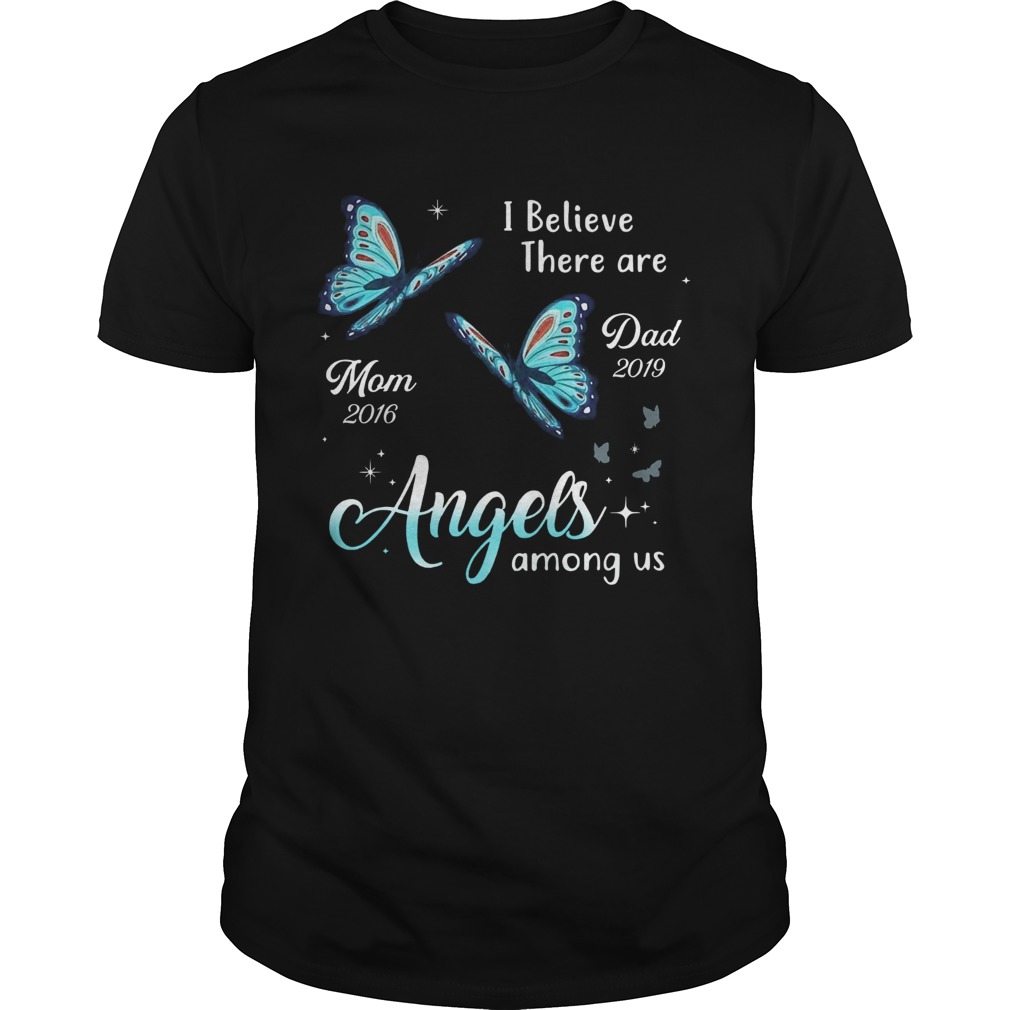 Angels Among Us Butterfly Memorial Personalized shirt