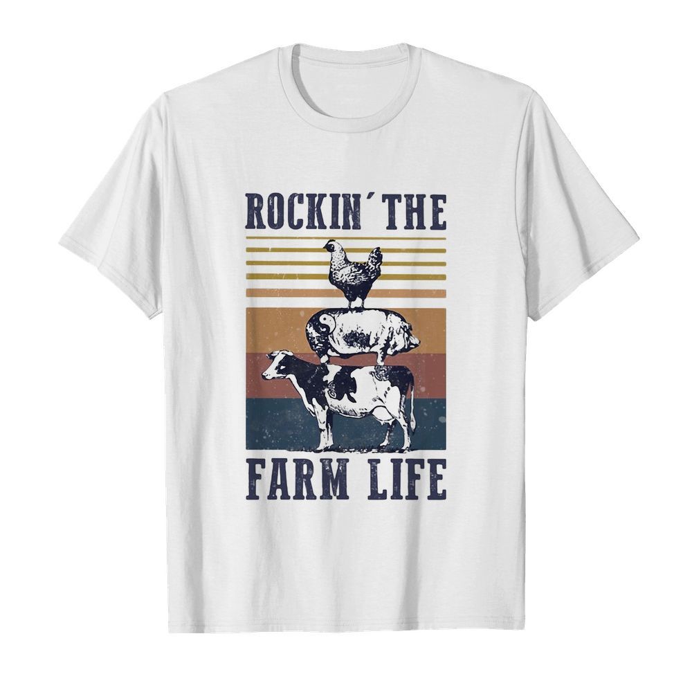 Animal Rockin’ the farm life vintage shirt