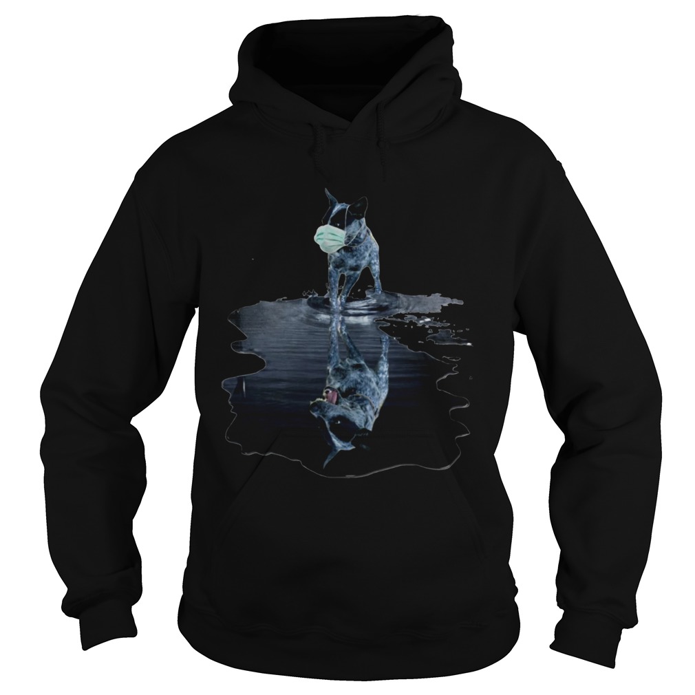 Australian Cattle Dog Mask Mirror Water  Hoodie