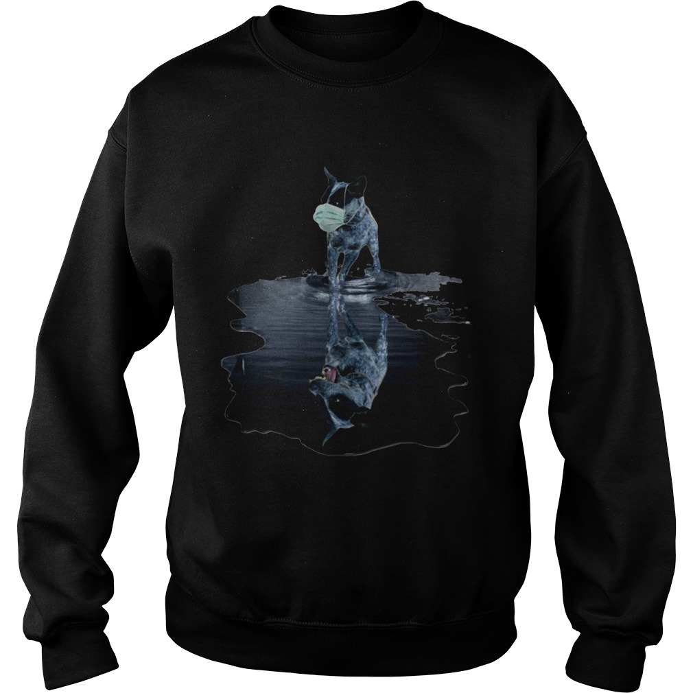 Australian Cattle Dog Mask Mirror Water  Sweatshirt