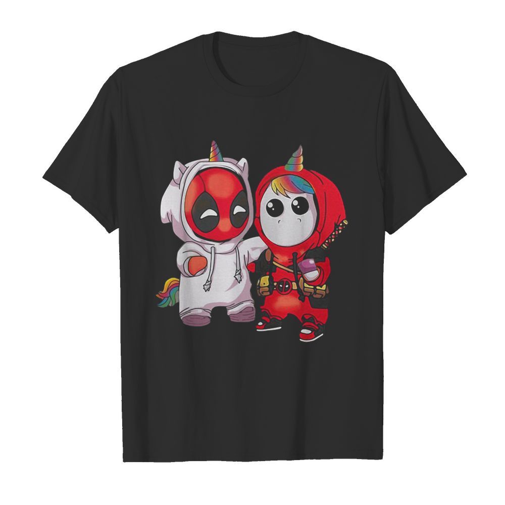 Baby Deadpool and Unicorn shirt