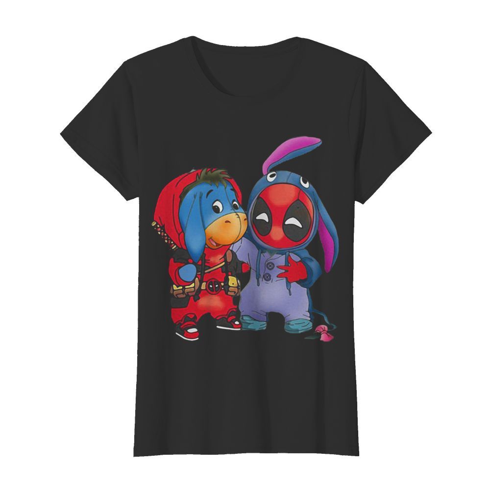 Baby Donkey and Deadpool  Classic Women's T-shirt