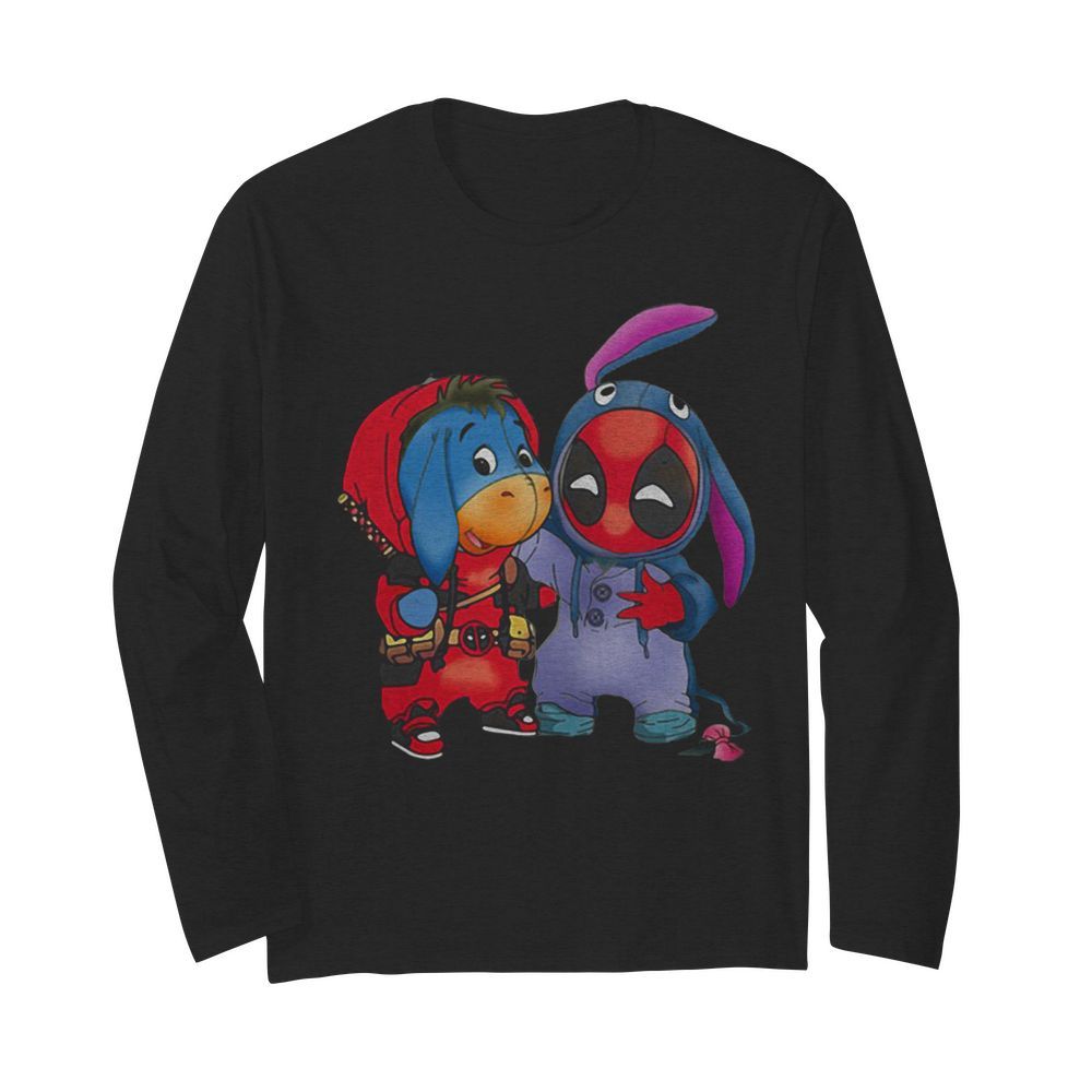 Baby Donkey and Deadpool  Long Sleeved T-shirt 