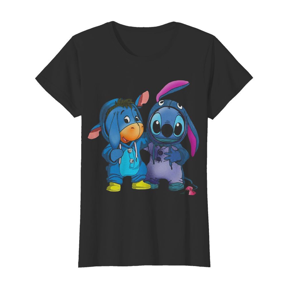 Baby Donkey and Stitch  Classic Women's T-shirt