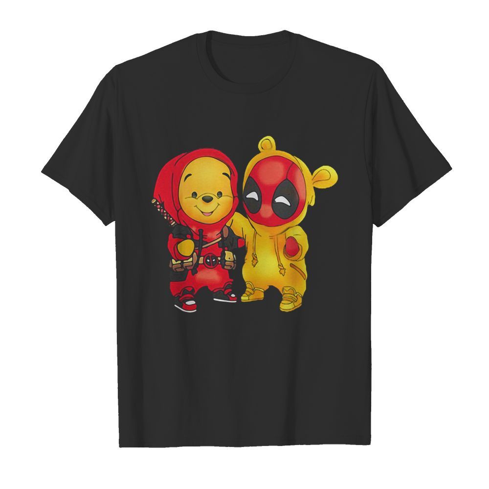 Baby Pooh and Deadpool shirt